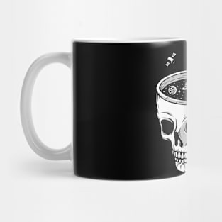 Astronauts in the skull pool Mug